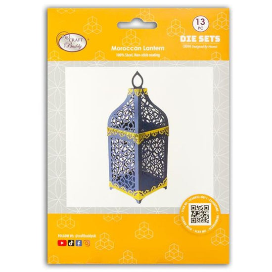 Load image into Gallery viewer, Moroccan lantern craft buddy die set front packaging
