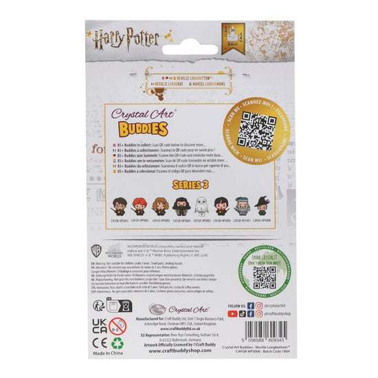 CRYSTAL ART Neville Longbottom Buddy Kit – Harry Potter Diamantmalerei-Set, Ca. 11 Cm