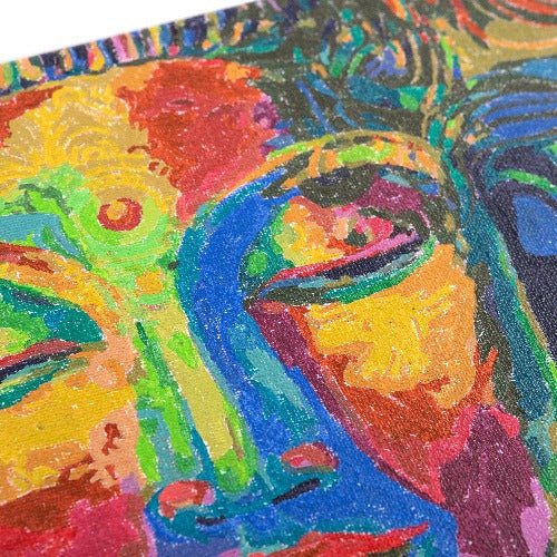 "Lord Buddha" 30x30cm Paint By Numb3rs Kit - Close Up