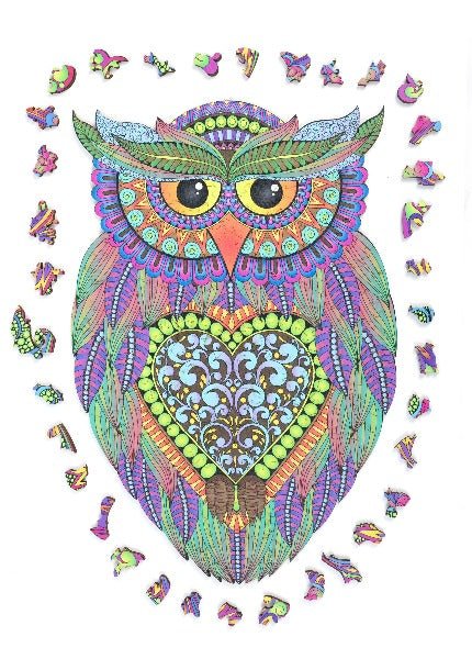 Craft Buddy A3 Wooden Puzzle - OWL