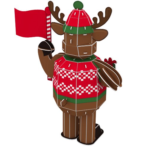 Load image into Gallery viewer, &amp;quot;Reindeer&amp;quot; 3D Puzzle Kit
