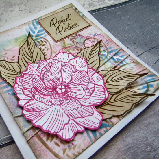 Load image into Gallery viewer, Forever Flowerz: Perfect Peonies A5 Stamp Set - FS07
