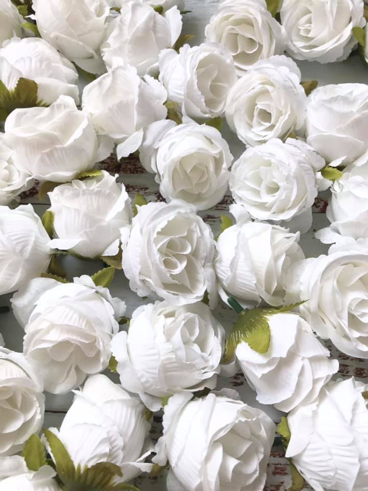 FF-RR-W60: Forever Flowerz Royal Roses - makes approx 60 Flowers- WHITE