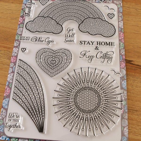 Over The Rainbow Crystal Art Stamp Set