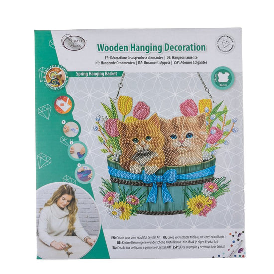 "Spring Hanging Basket" Crystal Art Kit Front Packaging