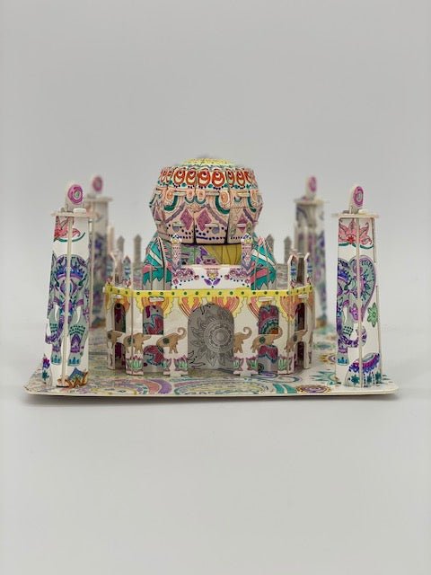 "Taj Mahal" 3D Colour Me Puzzle Kit