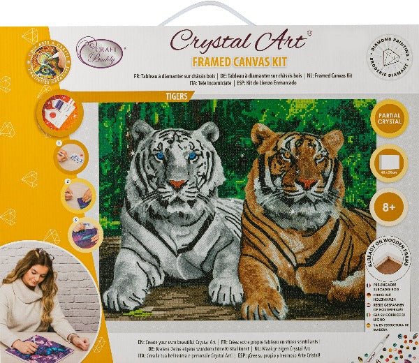 "Tigers" 40x50cm Crystal Art Kit