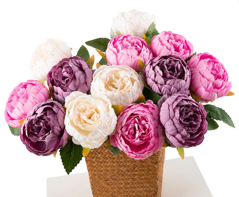 Forever Flowerz Premium Peonies Kit with Stems - Vintage Edition