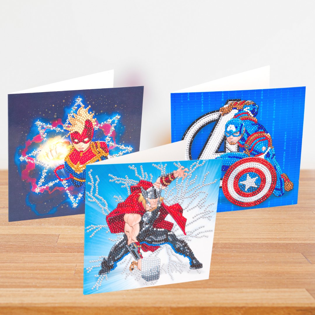 Marvel Crystal Art Cards Set of 3