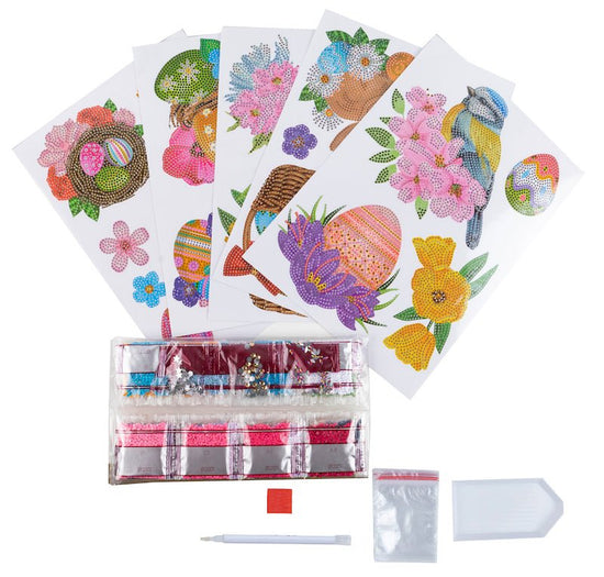 Crystal Art Wall Sticker Sheets Bumper Kit Set of 5 - Easter