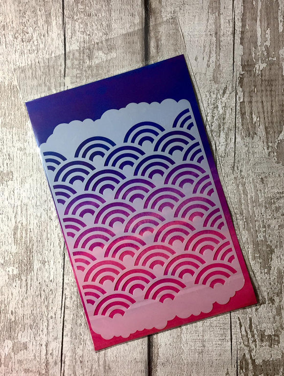 Craft Buddy Over the Rainbow A5 Premium Mixed Media Stencil