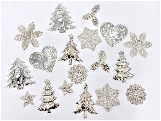 100 Piece Metal Ornaments Kit