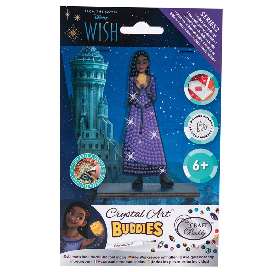 Load image into Gallery viewer, Asha crystal art buddies disney series 2 front packaging
