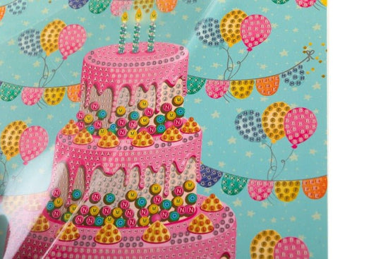 Load image into Gallery viewer, &amp;quot;Cake&amp;quot; 18x18cm Crystal Art Card
