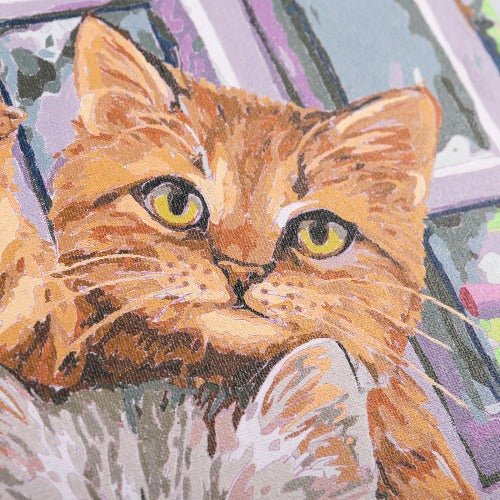 Load image into Gallery viewer, &amp;quot;Hello Kittens&amp;quot; Paint by Numb3rs 30x40cm Framed Kit - Close Up
