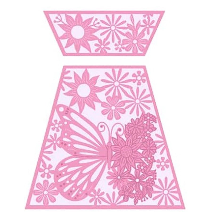 Butterfly blooms forever flowerz box panel die set