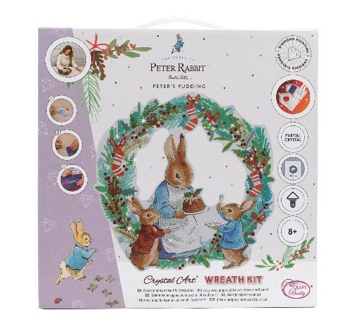 Peter's Pudding Crystal Art Wreath - Front Packaging