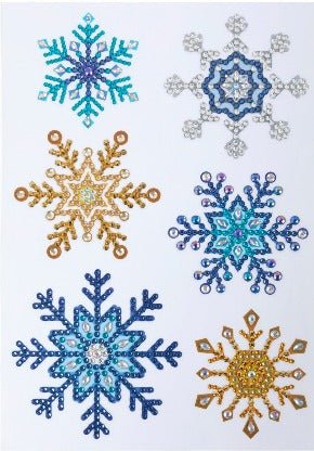 Craft Buddy Crystal Art Wall Stickers - Snowflakes