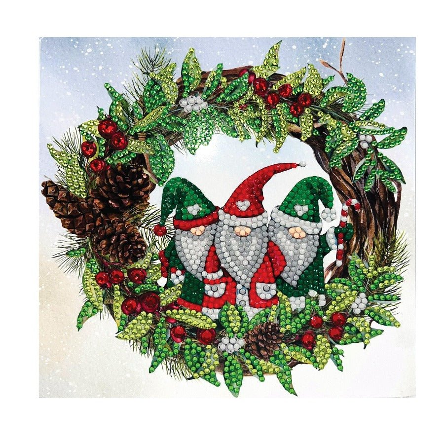 christmas-gnomes-crsytal-art-card-18x18cm-front-view