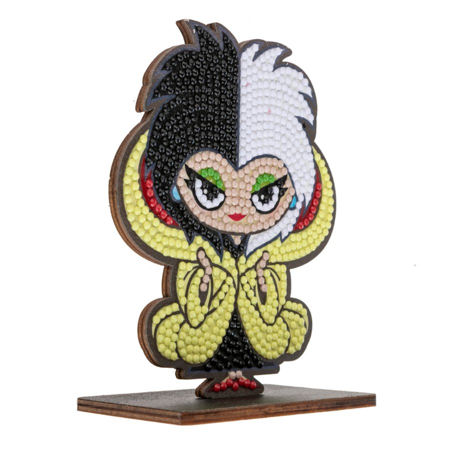 Load image into Gallery viewer, &amp;quot;Cruella&amp;quot; Crystal Art Buddies Disney Series 2 Side View
