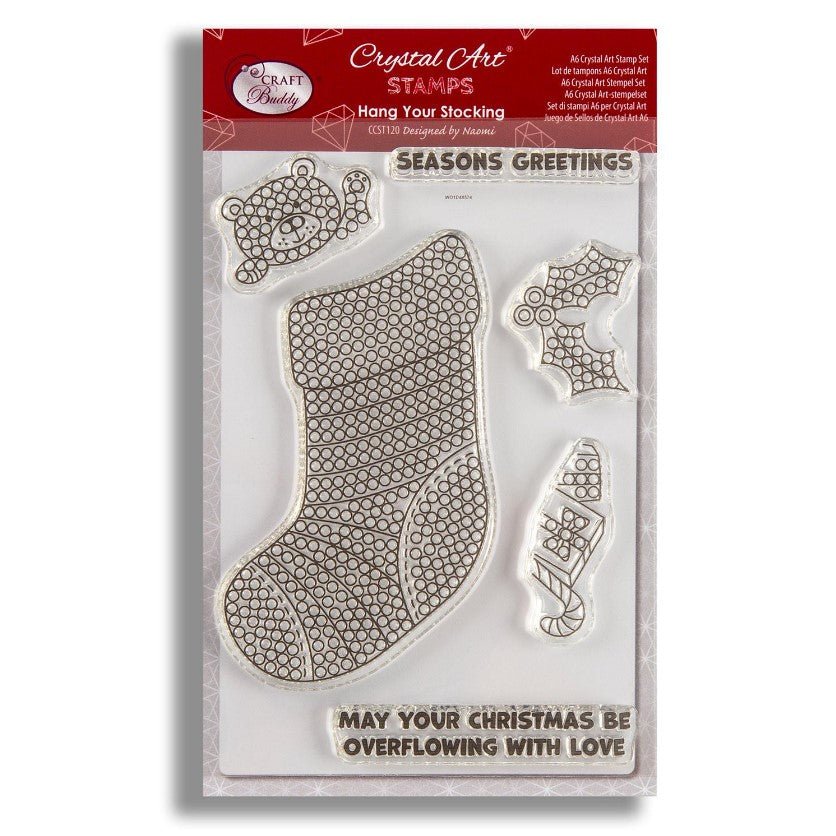 "Hang Your Stocking" Crystal Art A6 Stamp Set