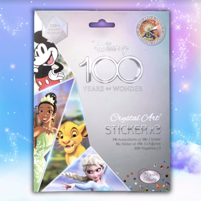Disney 100 Crystal Art Sticker Pack – Craft Buddy