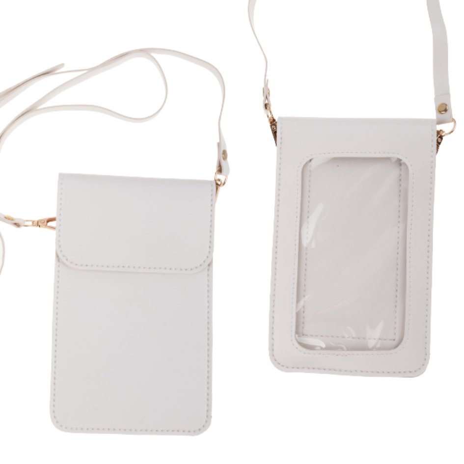 DIY Mobile Phone Bag white front and back