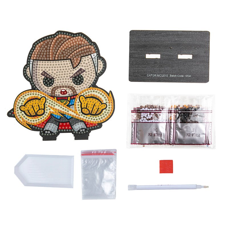 Load image into Gallery viewer, Dr Strange crystal art buddies marvel series 2 contents

