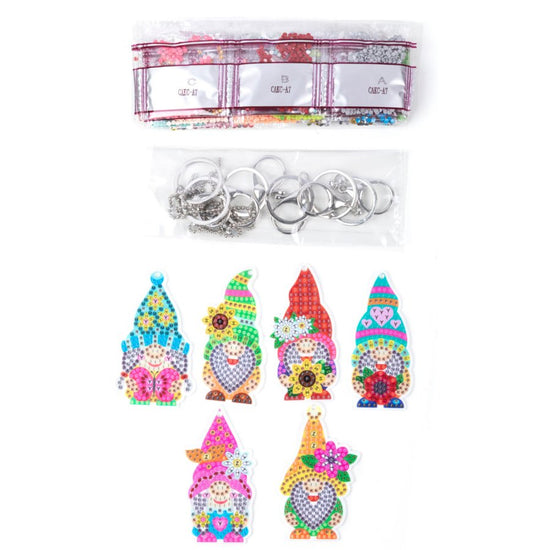 garden-gnomes-crystal-art-keyring-set-contents