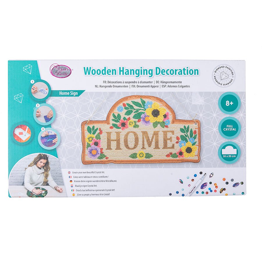 Home crystal art sign front packaging