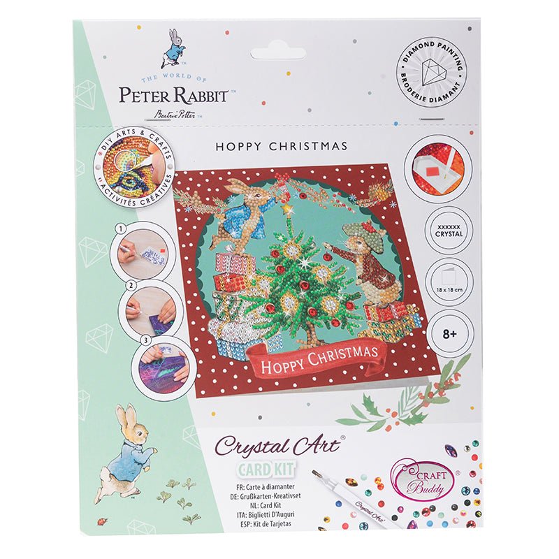 Hoppy Christmas Peter Rabbit Crystal Art front packaging