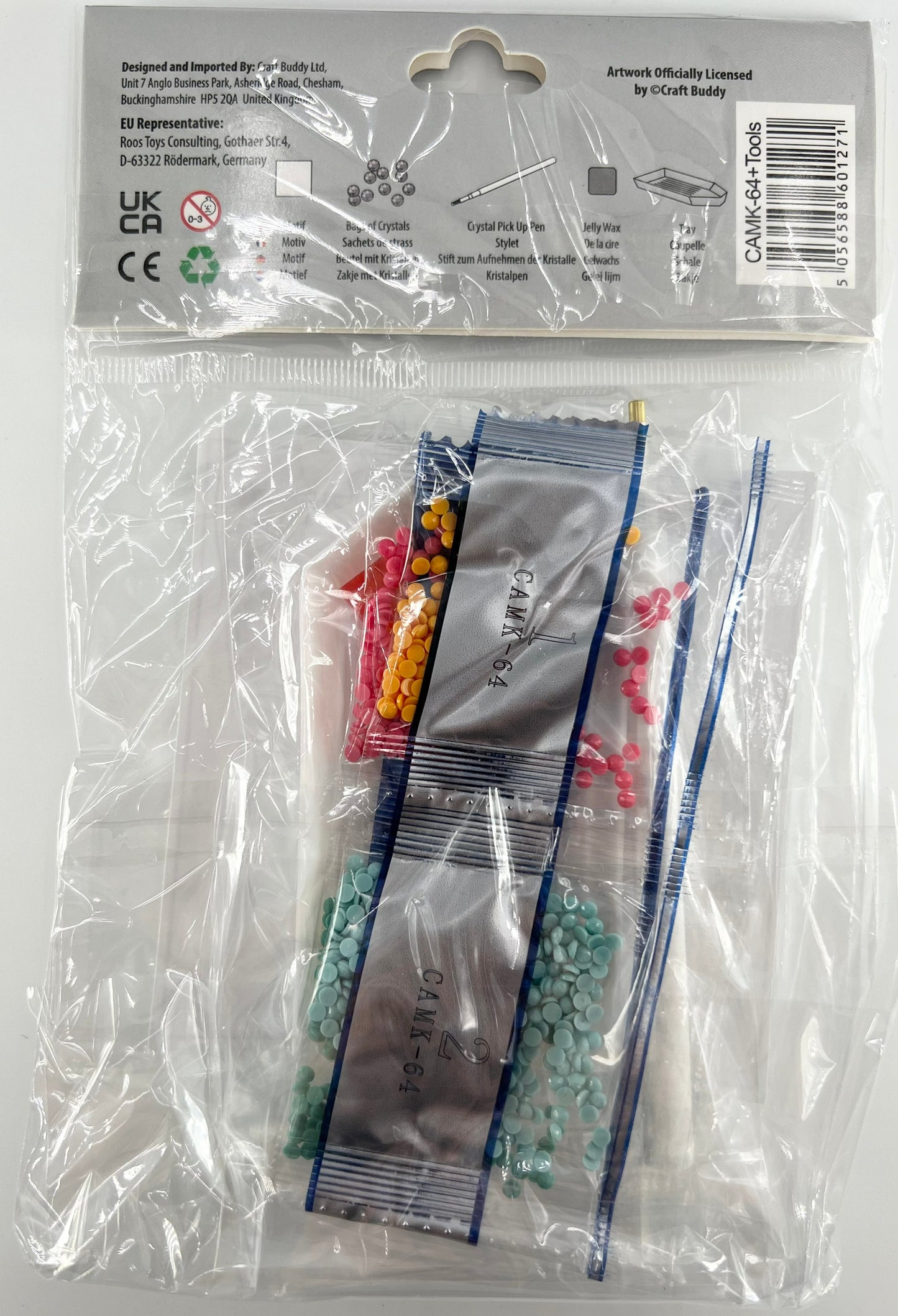 Load image into Gallery viewer, Happy Dinosaur Crystal Art Motif - Back Packaging
