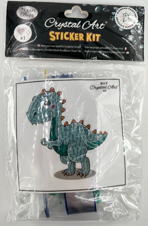 Load image into Gallery viewer, Happy Dinosaur Crystal Art Motif - Front Packaging
