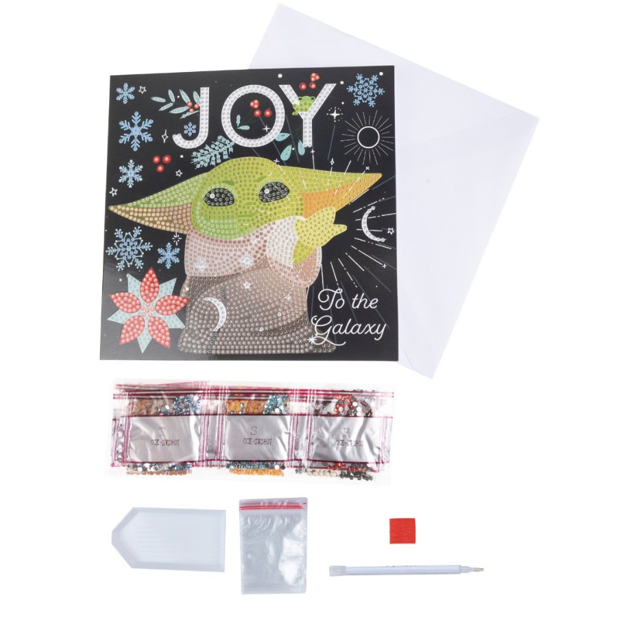 Joy to the Galaxy, 18x18cm Crystal Art Card Contents