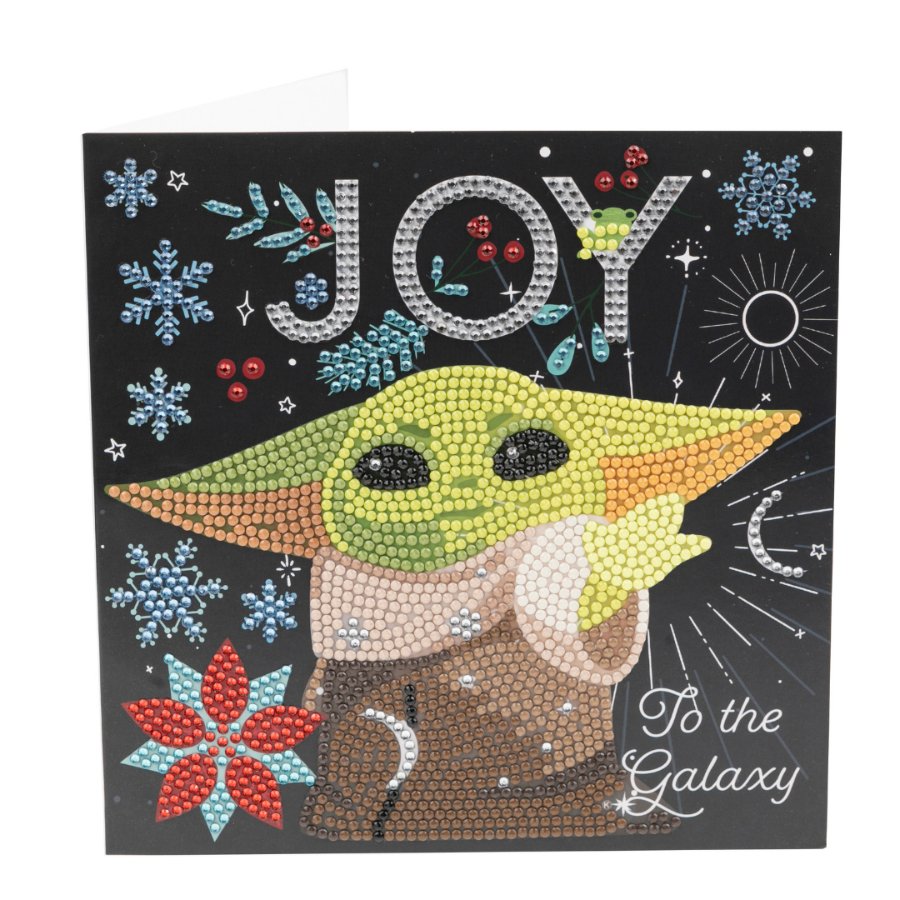Joy to the Galaxy, 18x18cm Crystal Art Card Front View