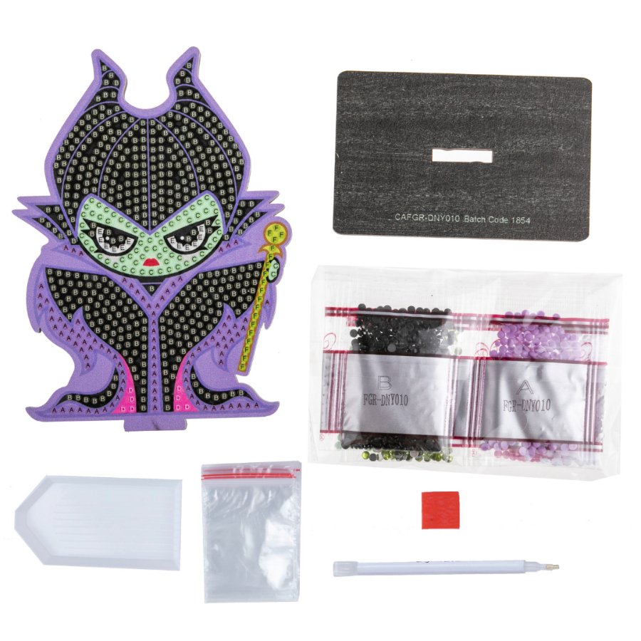 Load image into Gallery viewer, &amp;quot;Maleficent&amp;quot; Crystal Art Buddies Disney Series 2 Contents

