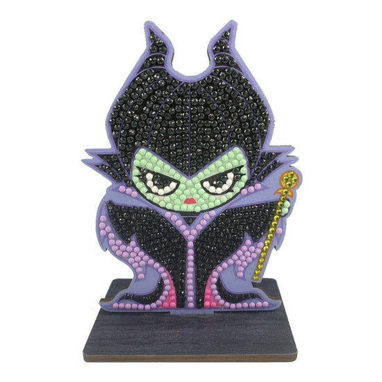 Load image into Gallery viewer, &amp;quot;Maleficent&amp;quot; Crystal Art Buddies Disney Series 2 Front View
