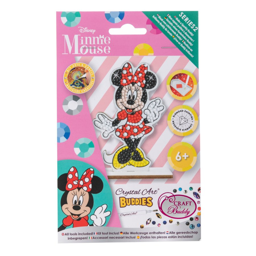 Load image into Gallery viewer, &amp;quot;Minnie&amp;quot; Crystal Art Buddies Disney Series 2 Front Packaging
