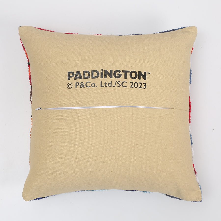 Paddington latch hook cushion 40x40cm back