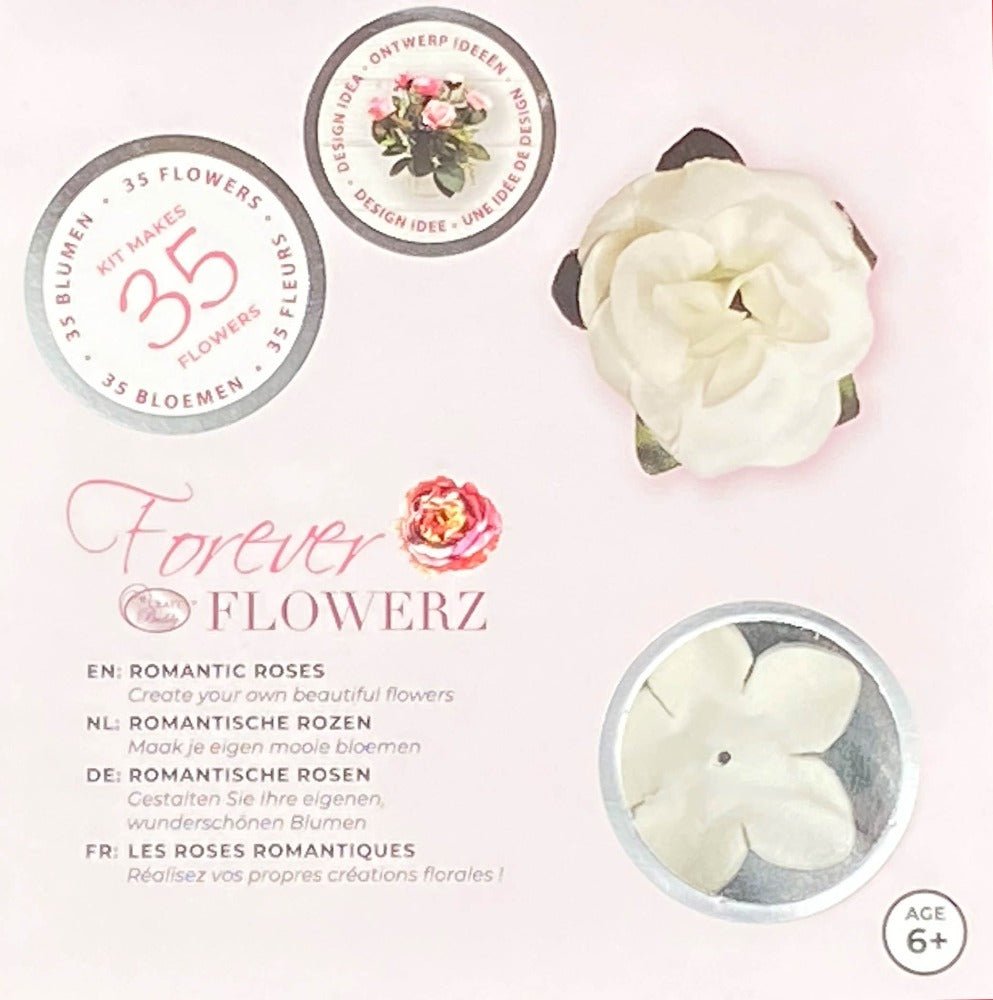 Flower Making Kit - Romantic Roses - WHITE - FF05WH