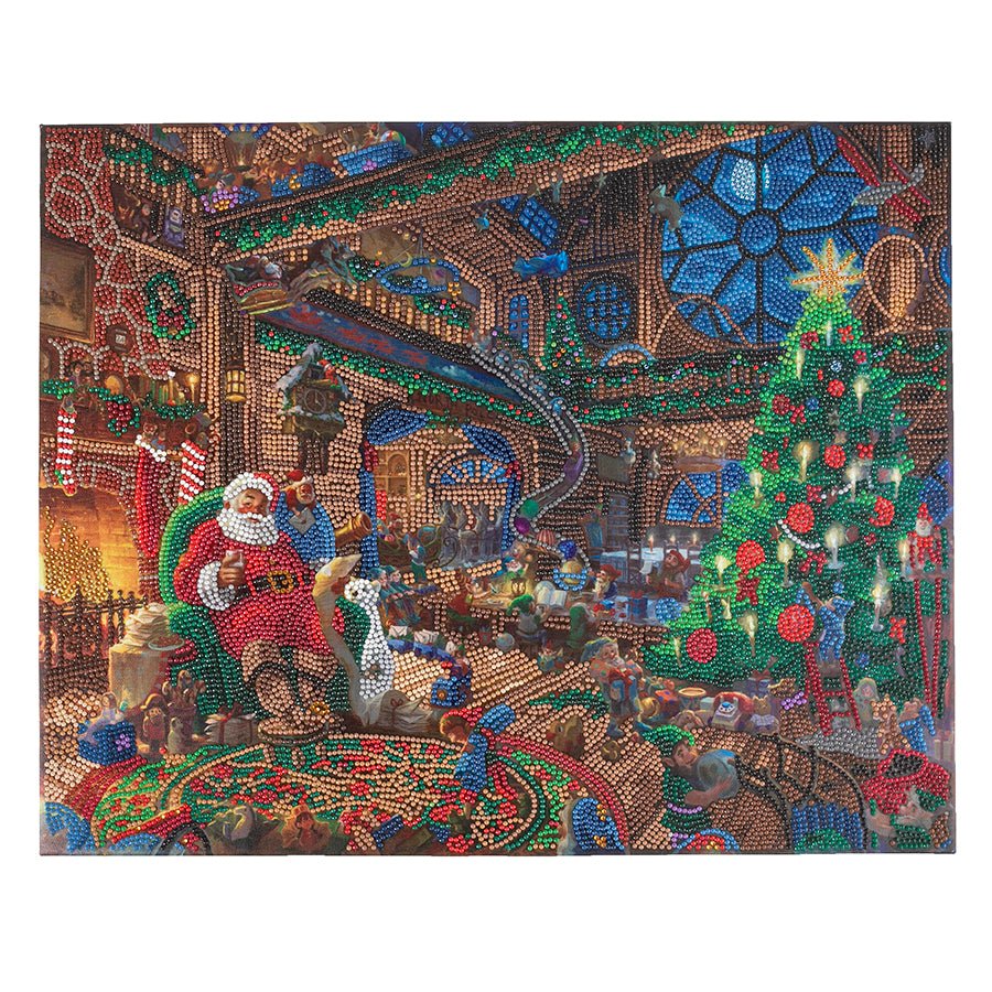 "Santa’s Workshop" Crystal Art Kit 40x50cm