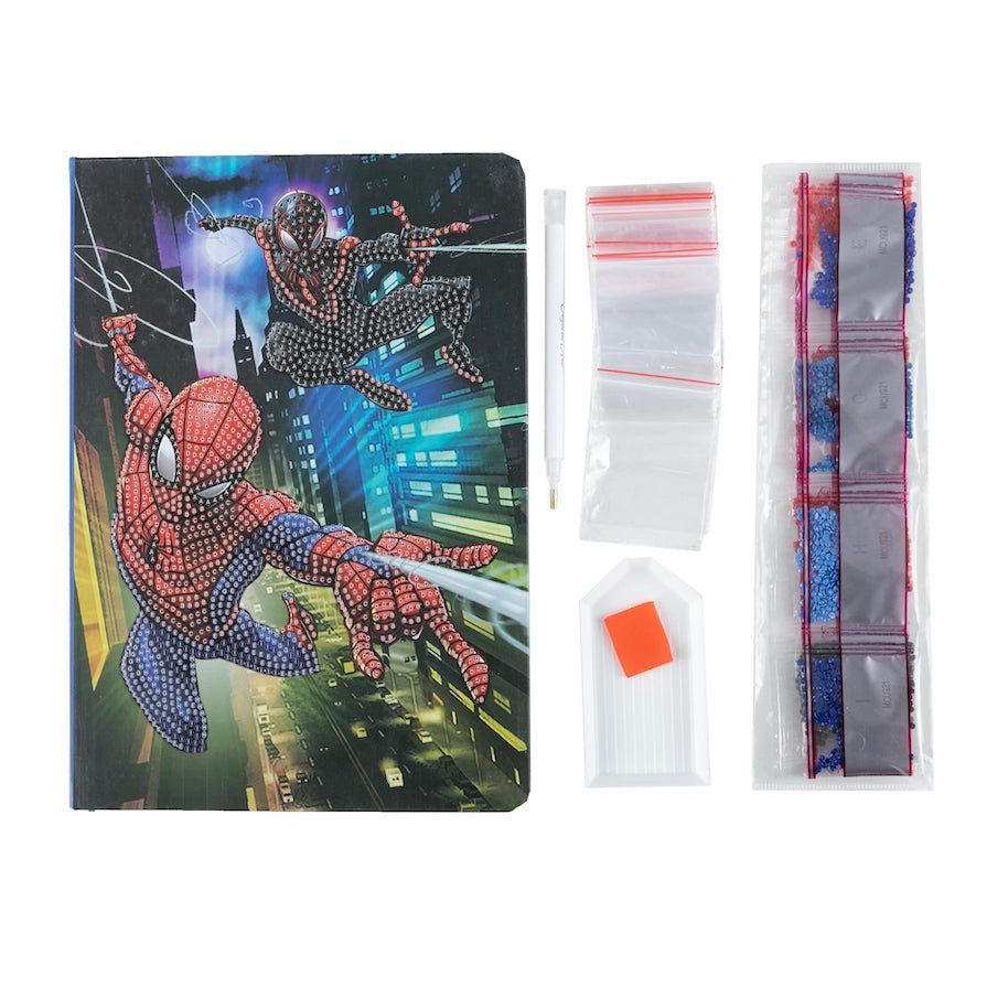 Load image into Gallery viewer, spiderman crystal art notebook kit
