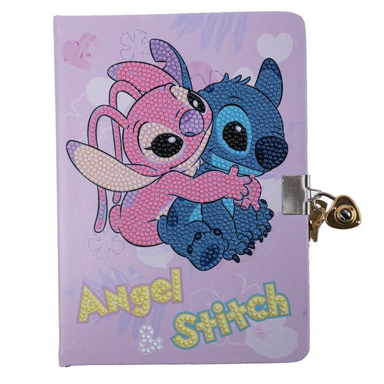 Stitch and Angel Disney crystal art secret diary