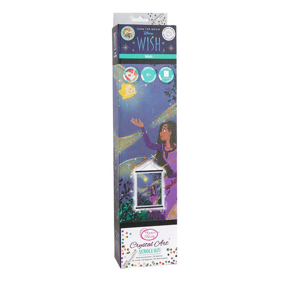 Load image into Gallery viewer, &amp;quot;Wish&amp;quot; Crystal Art Scroll Kit front packaging
